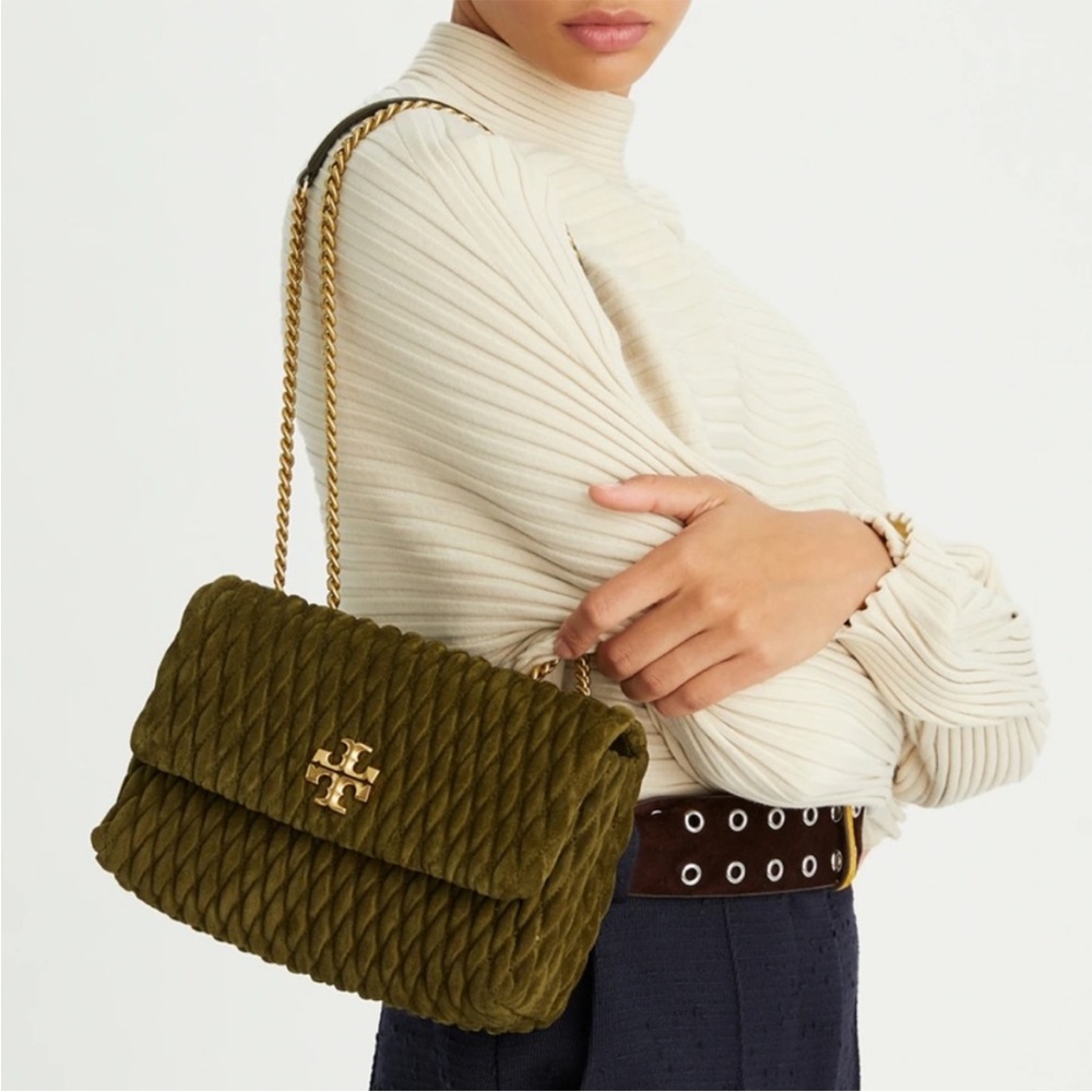Tory burch green velvet